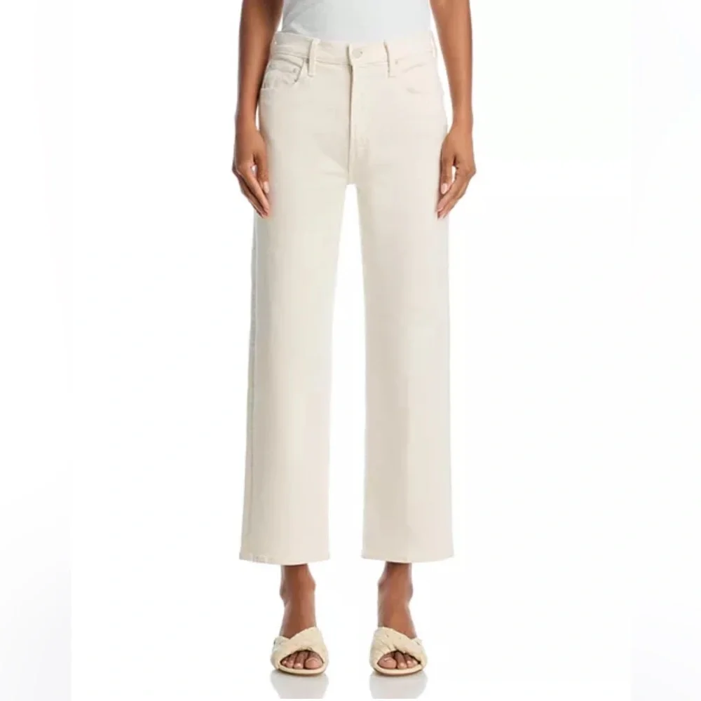 MOTHER Women's Cream Ankle & Cropped Jeans - Picture 1 of 8